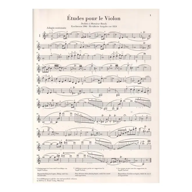 Ernst Glaesel ca.1920バイオリン Seifert358セット Estudos para violino de Rodolphe Kreutzer - Henle - 42 Etudes for