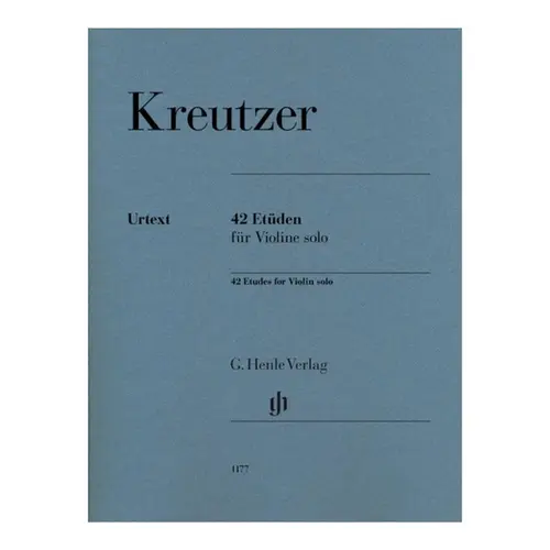 Estudos para violino de Rodolphe Kreutzer - Henle - 42 Etudes for