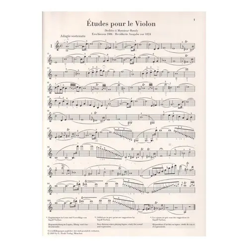 42 Etudes for Violin solo