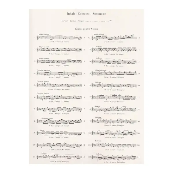 42 Etudes for Violin solo