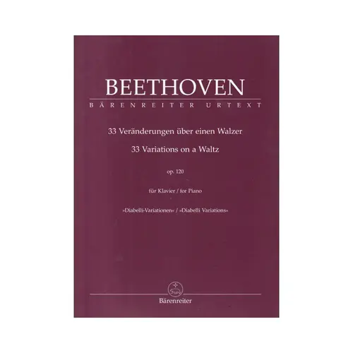 33 Variations on a Waltz for Piano op. 120 "Diabelli Variations"