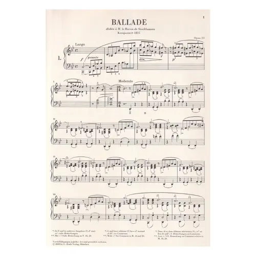 Balladen - Urtext