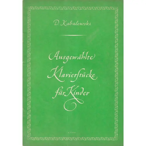 Ausgewahlte klavierstucke fur kinder - Formato 14x21