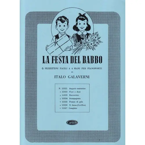 Festa del Babbo - 6 pezzettini facili a 4 mani per pianoforte