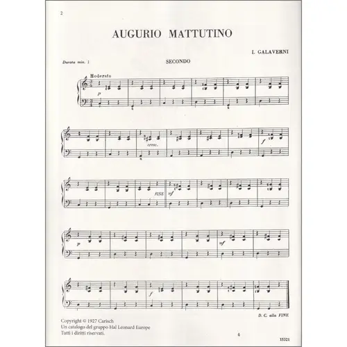 Festa del Babbo - 6 pezzettini facili a 4 mani per pianoforte