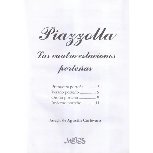 Las Cuatro Estaciones Porteñas - (Guitarra)