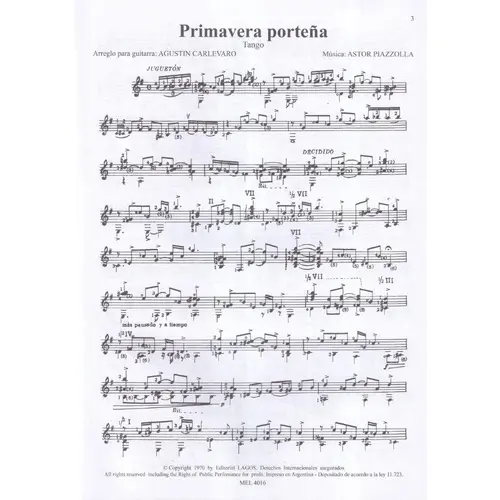 Las Cuatro Estaciones Porteñas - (Guitarra)