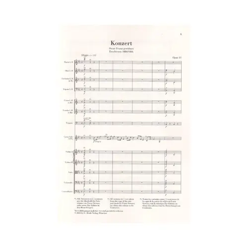Horn Concerto no. 1 E flat major op. 11 - study edition