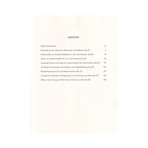 Choral Works with Orchestral Accompaniment