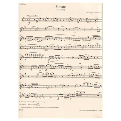 Sonatas for Pianoforte and Violin Urtext ( Clive Brown) - vol.1