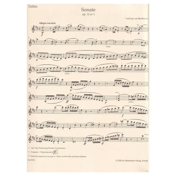 Sonatas for Pianoforte and Violin Urtext ( Clive Brown) - vol.1