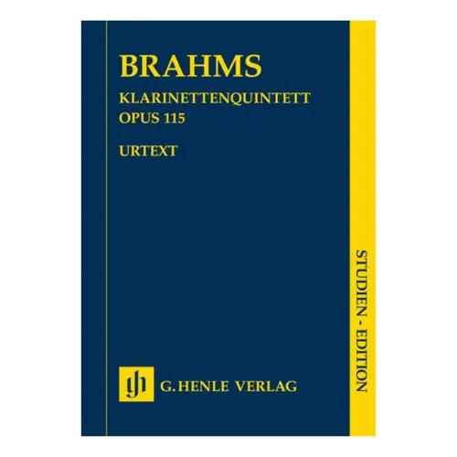 Clarinet Quintet b minor op. 115 for Clarinet (A), 2 Violins, Viola and Violoncello