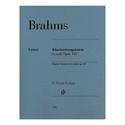 Clarinet Quintet b minor op. 115 for Clarinet (A), 2 Violins, Viola and Violoncello