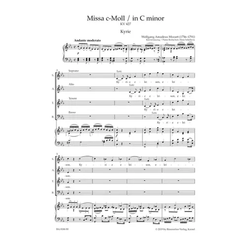 Missa in C minor K. 427 "Great Mass in C minor" - Vocal Score