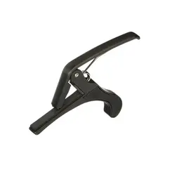 Capotraste Dolphin preto com haste longa  para violão/guitarra