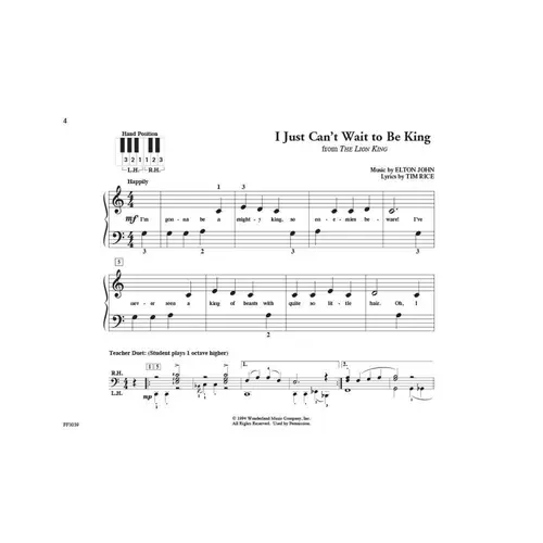 PreTime Piano Disney - Primer Level