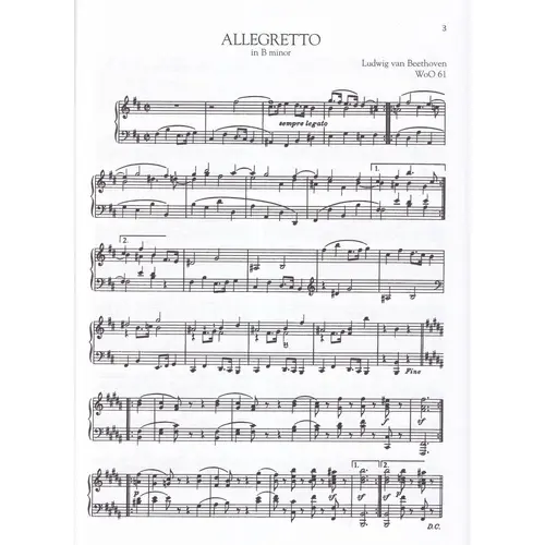 Beethoven: Selected Piano Pieces - Early Intermediate to Intermediate Level