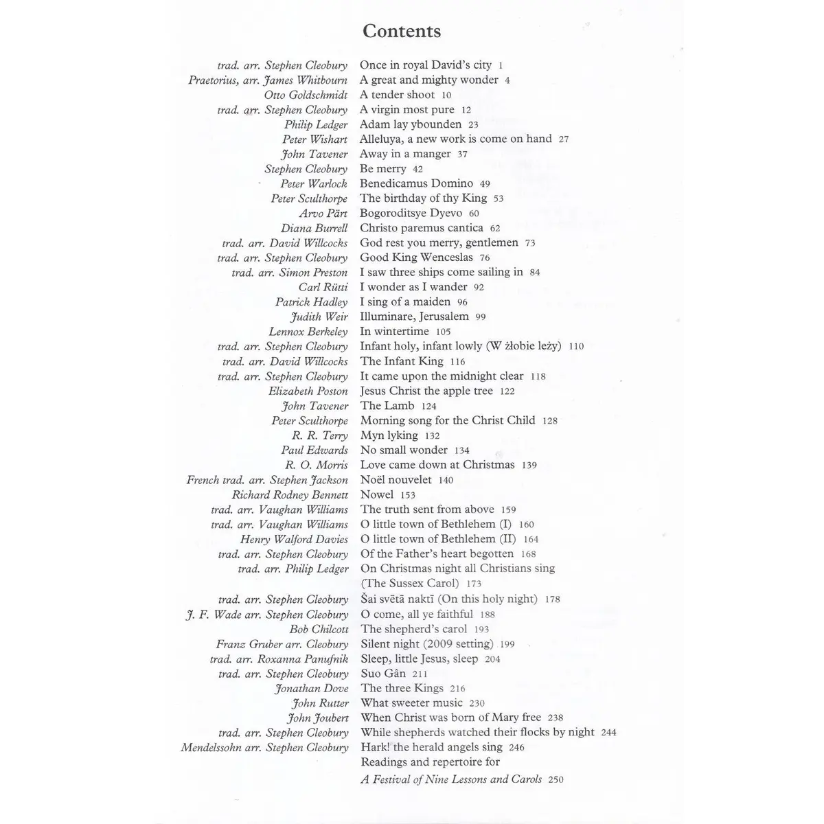 Christmas at King's College - Carols, Hymns and Seasonal Anthems for Mixed Voices