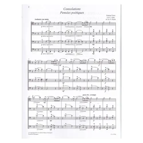 Chamber Music for Violoncellos Vol. 13 - Cello Quartet - score and parts