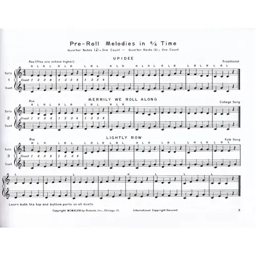 Music for Marimba – Volume I - Elementary 2- and 3-Mallet Solos and Duets - Softcover