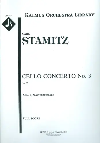 Cello concerto n.3 in C - full score