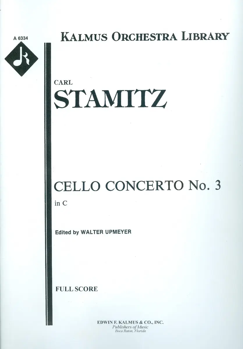 Cello concerto n.3 in C - full score