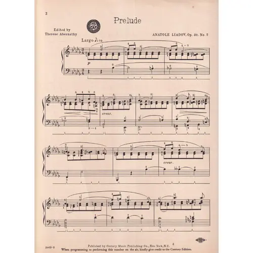 Prelude In Bb Minor  (Edição Antiga)