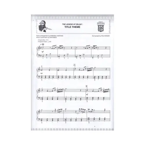 The Legend of Zelda Series for Easy Piano