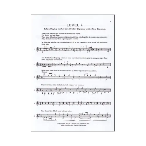 Sight Reading for the Classical Guitar, Level IV-IV