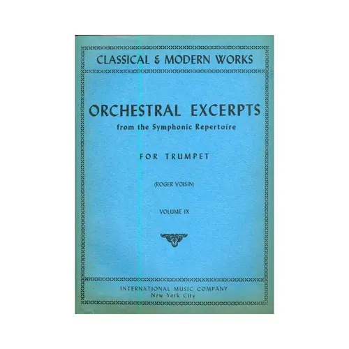 Orchestral excerpts for trumpet vol.09 (exemplar antigo)