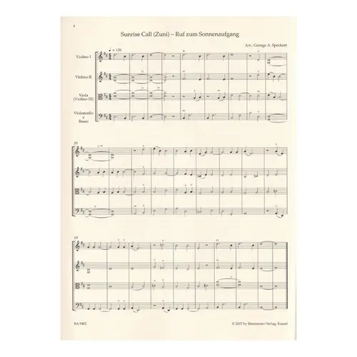 Indian Chants for Strings - score and parts