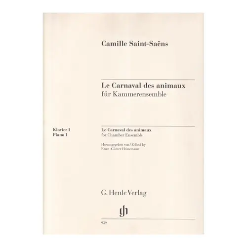 Le Carnaval des animaux for chamber ensemble - partes