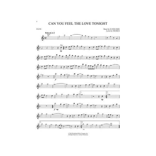 The Lion King for Flute