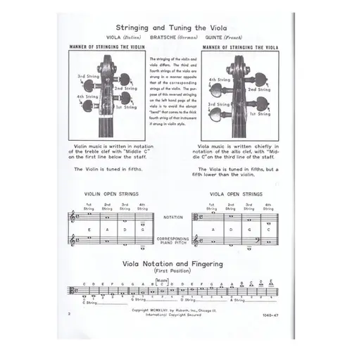 From Violin to Viola - a transitional method