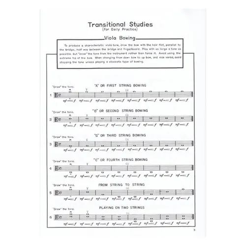 From Violin to Viola - a transitional method