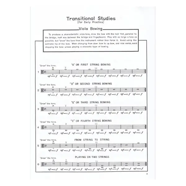 From Violin to Viola - a transitional method