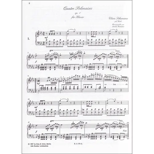 Quatre Polonaises Pour Le Pianoforte