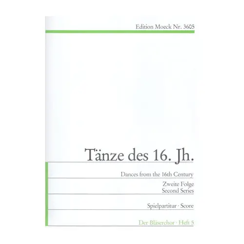 Dances from the 16th century - score