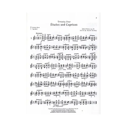 24 Etudes And Caprices, Op. 35