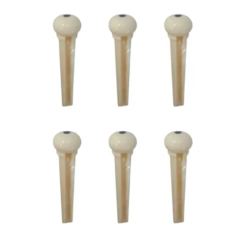 Pino para cavalete de violão aço cor creme Custom (6 unidades)