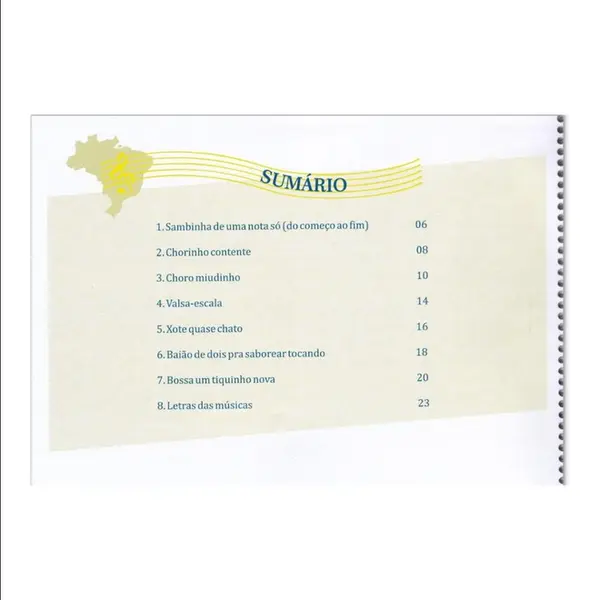 Brasileirando com poucas notas e muito Ouvido - Peças para Piano