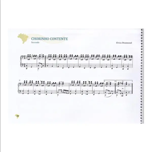 Brasileirando com poucas notas e muito Ouvido - Peças para Piano