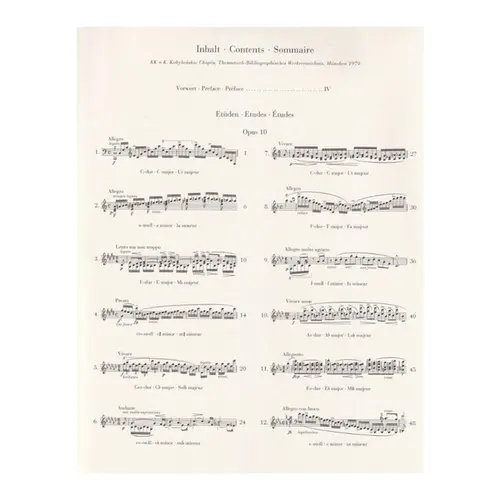 Etudes - Urtext