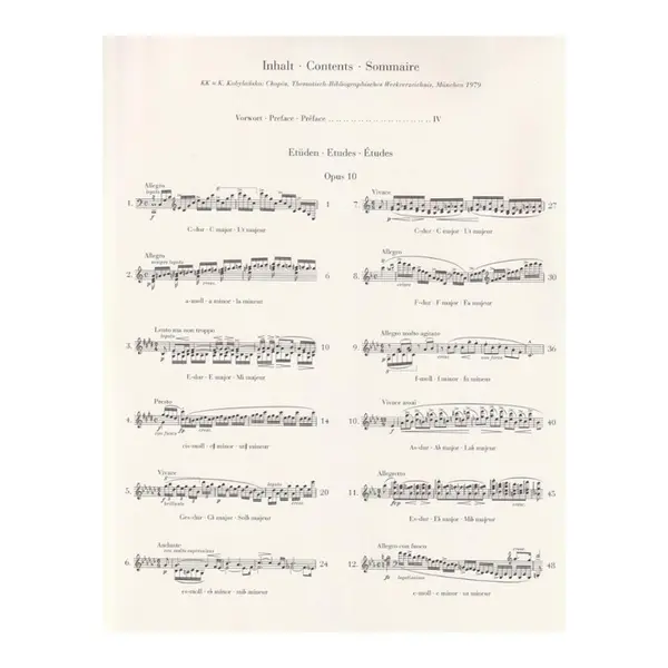 Etudes - Urtext
