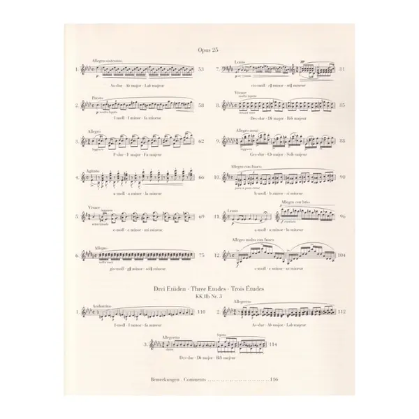 Estudos studies de Frederic Chopin -Henle - Etuden - Op. 10 / 25