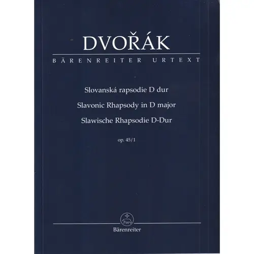 Slavonic Rhapsody in D major op. 45/1 - study score