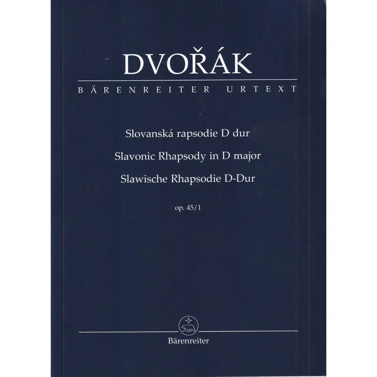 Slavonic Rhapsody in D major op. 45/1 - study score