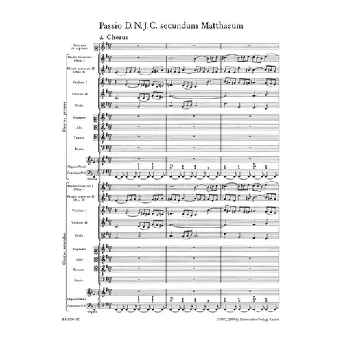 St.Matthew Passion - BWV 244 - full score
