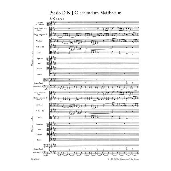St.Matthew Passion - BWV 244 - full score