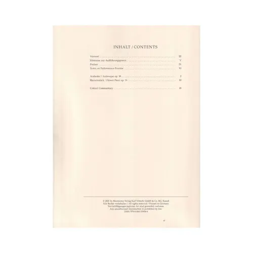 Arabeske op. 18 / Blumenstück op. 19 for Piano